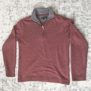 Banana Republic Factory Red Quarter Zip